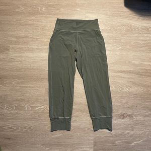 Lululemon Cropped Olive Joggers
